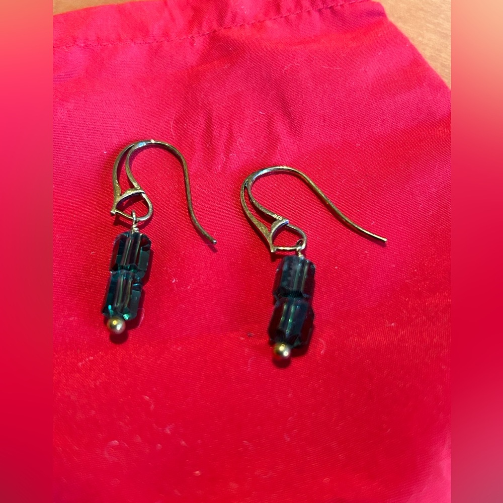 Pretty Green Handmade Earrings
